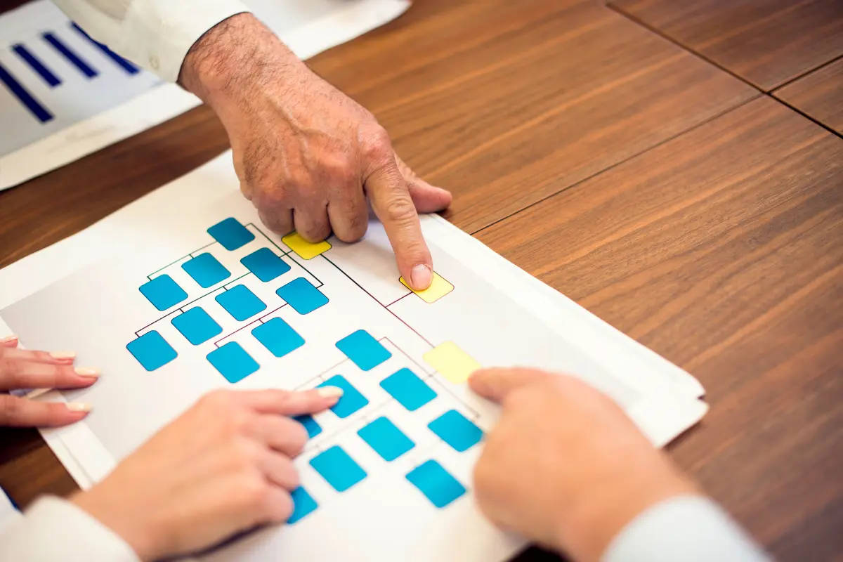 Organigrama en una clínica dental